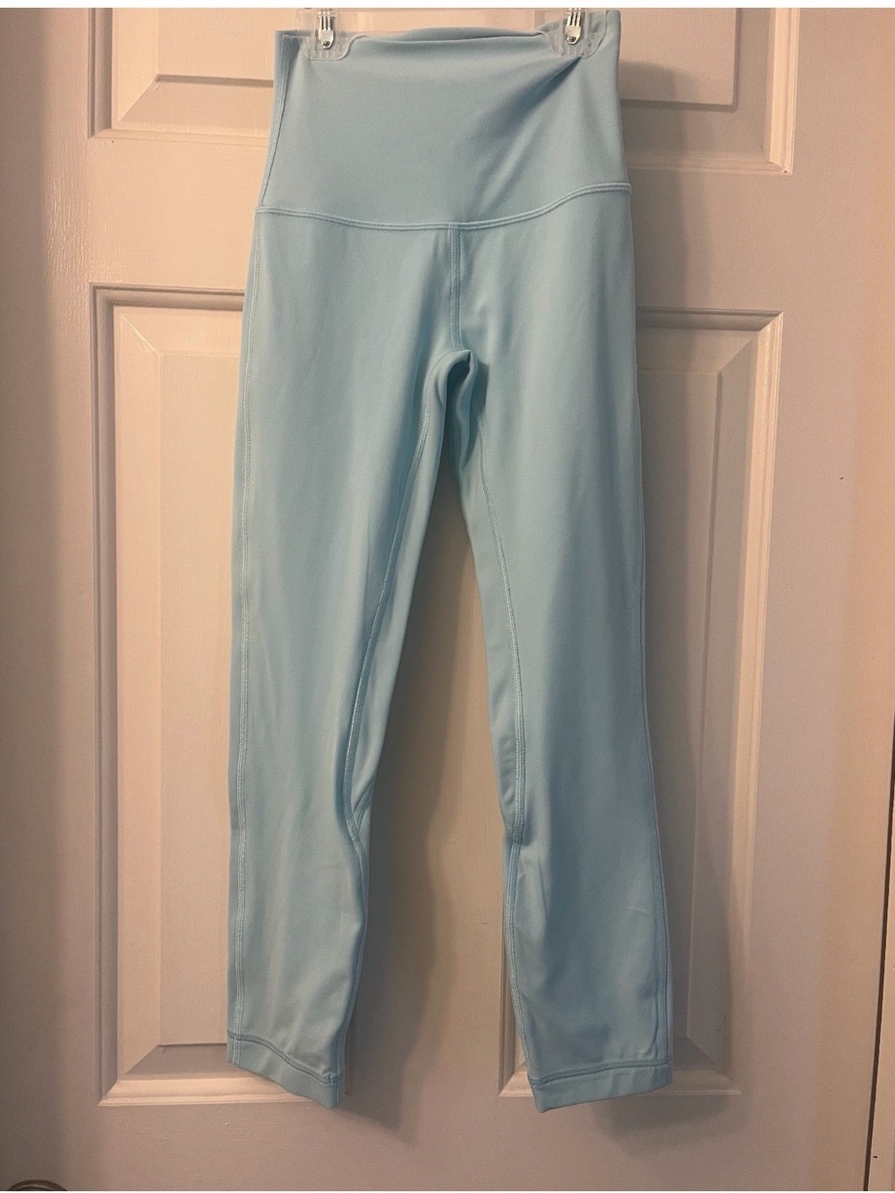 Lululemon Align High Rise Crop Leggings 21” Light Blue Size 0 Yoga Athleisure